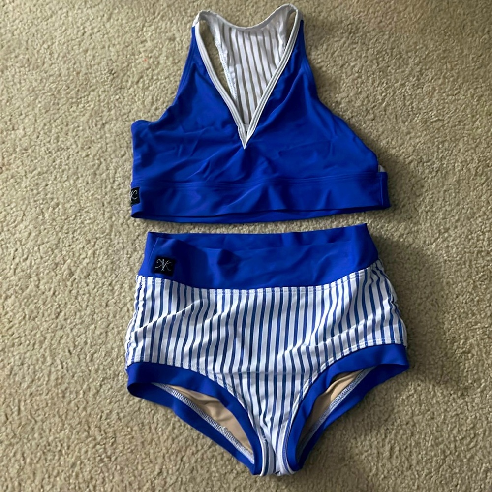 Kandi Kouture, Blue and White, Dance-wear